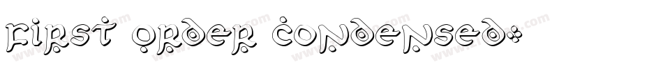 First Order Condensed字体转换